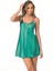 Arias Closet Zümrüt Kısa Saten Gecelik OZN-12795 1