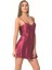 Arias Closet Bordo Kısa Saten Gecelik OZN-12891 1
