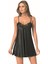Arias Closet Siyah Kısa Saten Gecelik OZN-12887 1