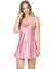 Arias Closet Koyu Pembe Kısa Saten Gecelik OZN-12900 1