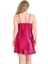 Arias Closet Büyük Beden Vişne Kısa Saten Gecelik OZN-13980 2