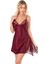 Arias Closet Bordo Kısa Saten Gecelik OZN-14048 1