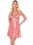 Arias Closet Mercan Kısa Saten Gecelik OZN-14200 2