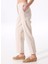 Lastikli Bel Rahat Beyaz - Bej Kadın Pantolon FC5SL-PNT0057 3