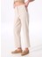 Lastikli Bel Rahat Beyaz - Bej Kadın Pantolon FC5SL-PNT0057 4