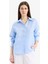 %100 Keten Oversize Geniş Kalıp Uzun Kollu Gömlek Z6638AZ25SP 4