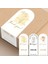 20 Adet Çiçek Baskılı Dikdörtgen Paketleme Etiketi 6X15CM 1