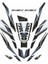 Gogo Honda Pcx (2020-2024) Tank Pad Set 010 Siyah/mavi/gri 1