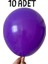 Balonu Abla 12 Inç Koyu Mor Lateks Balon - 10’lu Paket (Iç & Dış Mekan Uyumlu) Doğum Günü Konsept 1