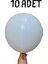 12 Inç Pastel Beyaz Lateks Balon - 10’lu Paket (Iç & Dış Mekan Uyumlu) 23 Nisan 1