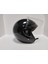 -Yarım Kask Ithal-Parlak Siyah Renk-Yazlık Kask- 2