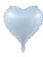 18'' Retro Açık Mavi Kalp Folyo Balon 1