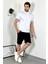 Yarım Balıkçı Yaka Oversize Beyaz T-Shirt 1