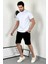 Yarım Balıkçı Yaka Oversize Beyaz T-Shirt 3