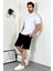 Yarım Balıkçı Yaka Oversize Beyaz T-Shirt 4