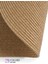 Bej Hasır Jüt Oval Kilim Bohem Oval Halı El Örgüsü Sisal Paspas 5
