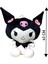 45 cm Büyük Boy Sevimli Kuromi Peluş Oyuncak Soft Yumuşak Kuromi Peluş Siyah Kuromi Peluş Oyuncak 2