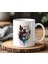 Grafitti Köpek Tasarımlı Beyaz Seramik Baskılı Kupa Bardak 330 ml 1