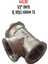 1/2" DN15 İç Dişli Sarı/krom Te (Dişi) - Chrome Tee 1