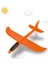 Yeşil & Turuncu Çocuk Köpük Uçak 2'li Set - El Planörü, Elle Atılan Dayanıklı Uçan Oyuncak 5