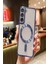 Samsung Galaxy S21 Fe Kılıf Kamera Lens Korumalı Renkli Magsafe Şeffaf Silikon 1