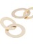 Geometrik Motifli Gold Küpe 2