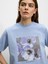 Desenli Pamuklu T-Shirt 4