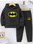 Kışlık Kız Erkek Çocuk Eşofman Takımı 5 6 7 8 9 10 11 12 Yaş Unisex Batman 1