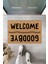 Welcome- Goodbye, Yazılı Paspas, Iç ve Dış Dekoratif Paspas,dijital Baskı Çeyiz Paspas 1