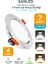 3 Renkli 7W Led Spot Lamba (4 Adet) 1