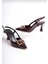 Bordo Rugan V Toka Detaylı Stiletto 3