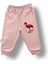 3-6 6-9 9-12 Ay Flamingo Nakışlı Uzun Kollu Sweatli 2li Kız Bebek Takımı 3