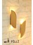 Pilli Modern Dekoratif Duvar Aydınlatması Aplik Gece Lambası Gold (2 Adet Set) 1