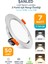 3 Renkli Beyaz Gün Işığı ikisi Bir Arada 7W Led Spot Lamba- 50 Adettir 1