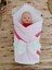 Yenidoğan Kumru Soft Cotton Taç Nakışlı Trilüks Kundak Bebek Battaniyesi 2