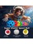 Yükseğe Zıplayan Moon Ball 1 Adet Uzay Topu Sektirme Eğlence Oyuncak 7.5 cm 2