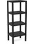 4 Raflı - Siyah Modüler Ünite Plastik 38X29X100 cm GO50603543540 1