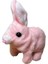 Pilli Zıplayan ve Kulakları Hareket Eden Pembe Tavşan 2