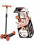 3 Tekerlekli Ayarlanabilir Scooter 3-12 Yaş İçin Turuncu LED Işıklı Eğlenceli Tasarım 1