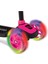 Pembe Kız Çocuk Pembe Cool Wheels LED Işıklı 3 Tekerlekli Yükseklik Ayarlı Twist Scooter 3+ Yaş 3 2