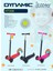 HT208 3 Tekerlekli Işıklı Yeni Nesil Scooter Siyah 2