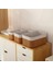 3 Boy Bambu Organizer Sepet Seti Ekmek Kutusu Keten Kumaş Banyo Mutfak Kozmetik Dolap Düzenleyici 4