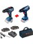 Professional Gsr 18V-50 + Gsr 180-LI 18V 2.0 Ah Çift Akülü Set Vidalama Şarjlı Matkap 1