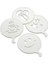 4 Pcs Süsleme Şablonu Plastik Kahve Fincan - Yıldız - Gülen Yüz - Palyaço GO5060GOK222963 1