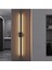 Modern Dekoratif Kılıç LED Duvar Aplik 70 cm Siyah Profil (Dikdörtgen Rozanslı) 3000K Sarı Işık 3