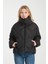 Kadın Siyah Oversize Şişme Mont 3