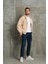 Erkek Basic Fermuarlı Kapüşonlu Oversize Hırka 2
