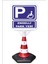 Reklam Park Dubası Jumbo 55X50 Engelli Park Yeri Kaldırım Yönlendirme A+ Plastik 124CM 1