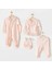 Newborn Chic Girl Tüllü 4'lü Hastane Çıkışı Salmon 1
