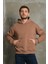 Erkek Basic Kapüşonlu Oversize Sweatshirt 4